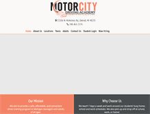 Tablet Screenshot of motorcitydrivingacademy.com